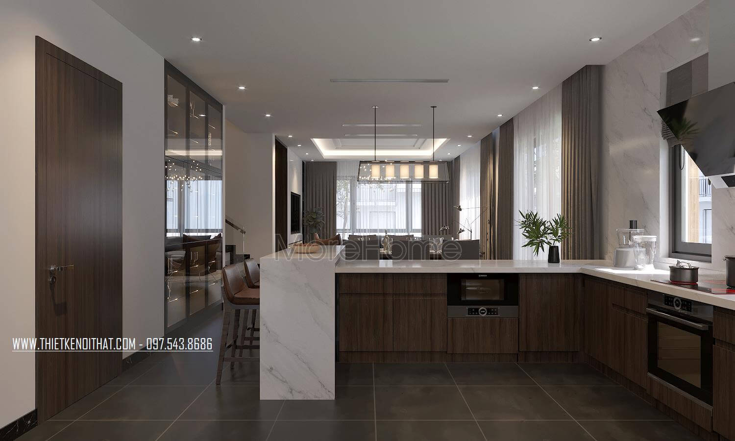 Đá ốp quầy bar