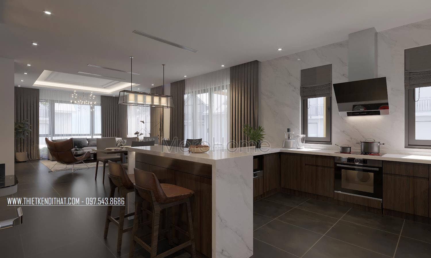 Đá ốp quầy bar