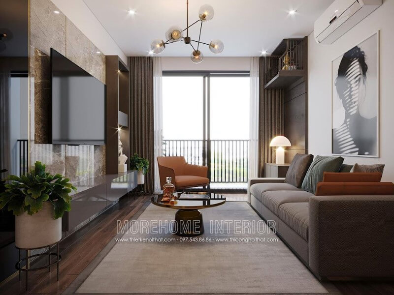Trang trí phòng khách với đá ốp tường cao cấp Đá nhân tạo ốp tường phòng khách