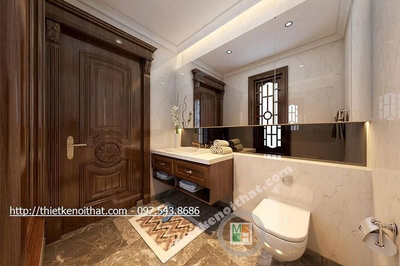 Đá nhân tạo màu trắng vân mây ốp tường cho phòng tắm