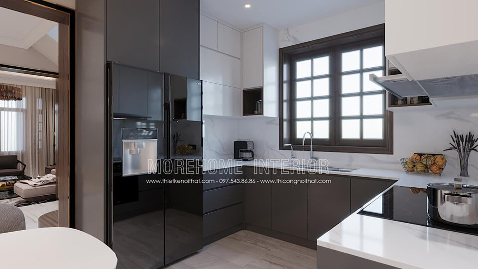 Lựa chọn đá nhân tạo ốp bếp và ốp tường màu trắng vân đá đẹp