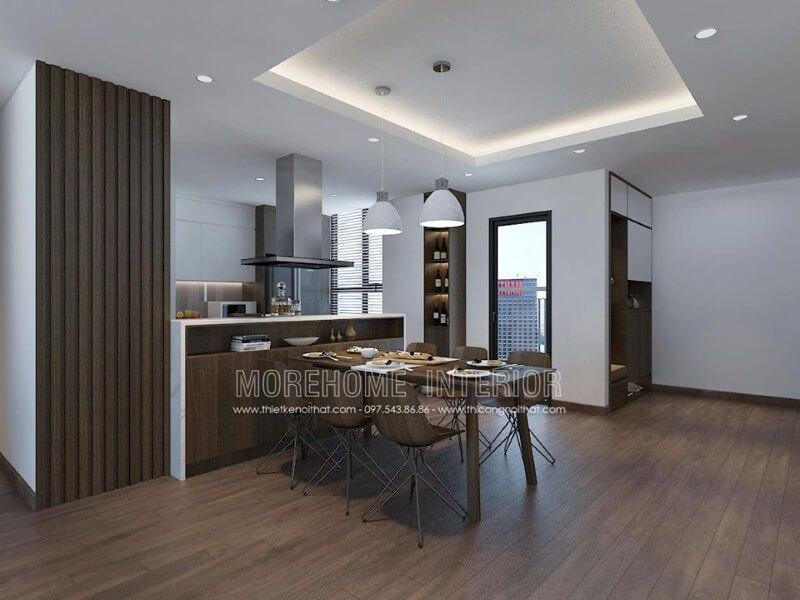 Bàn đảo đá nhân tạo solid suface với hoa văn lạ mắt, liên kết liền mạch tạo độ thẩm mỹ cao