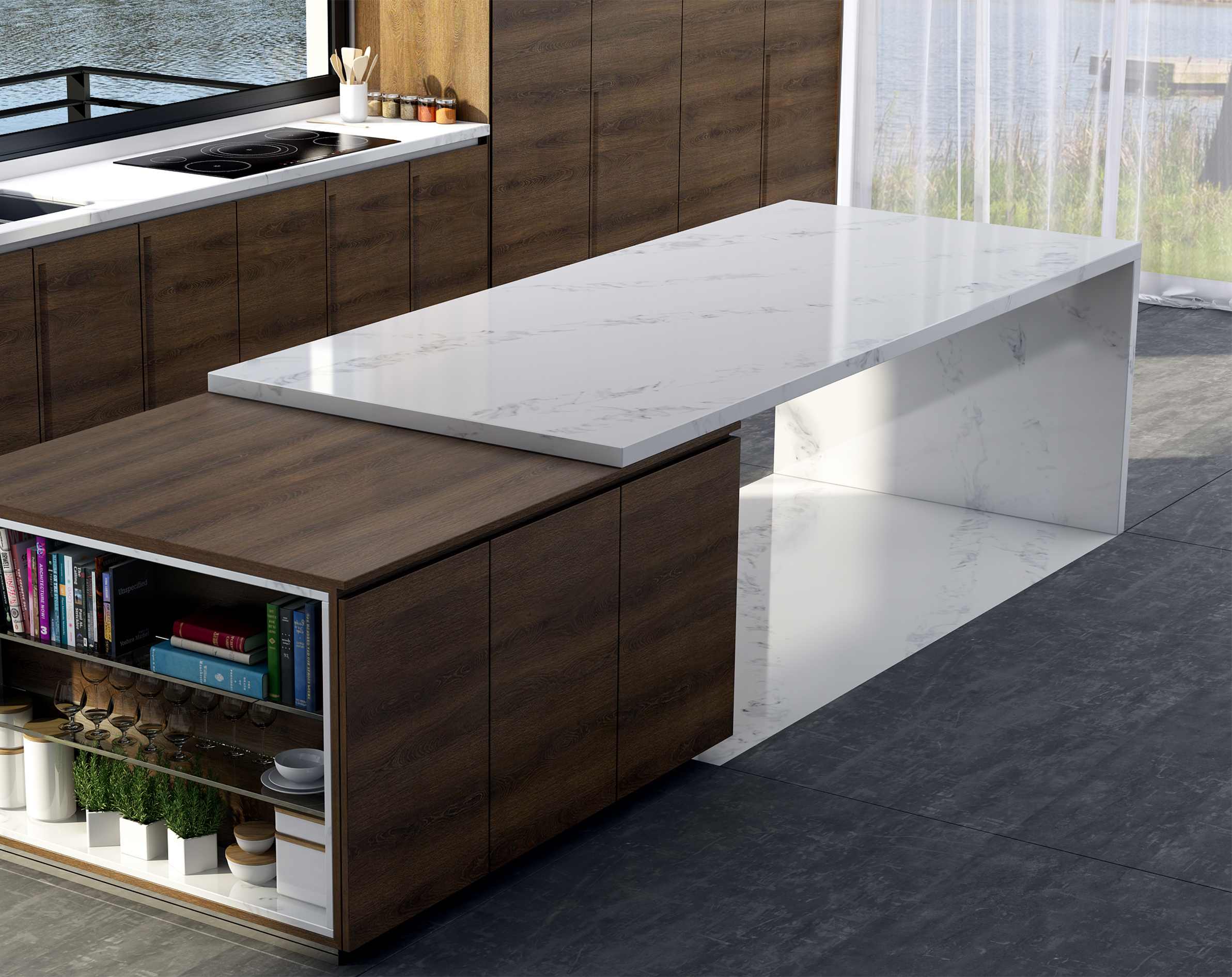 Đá ốp bếp vân mây Đá ốp bếp vân mây