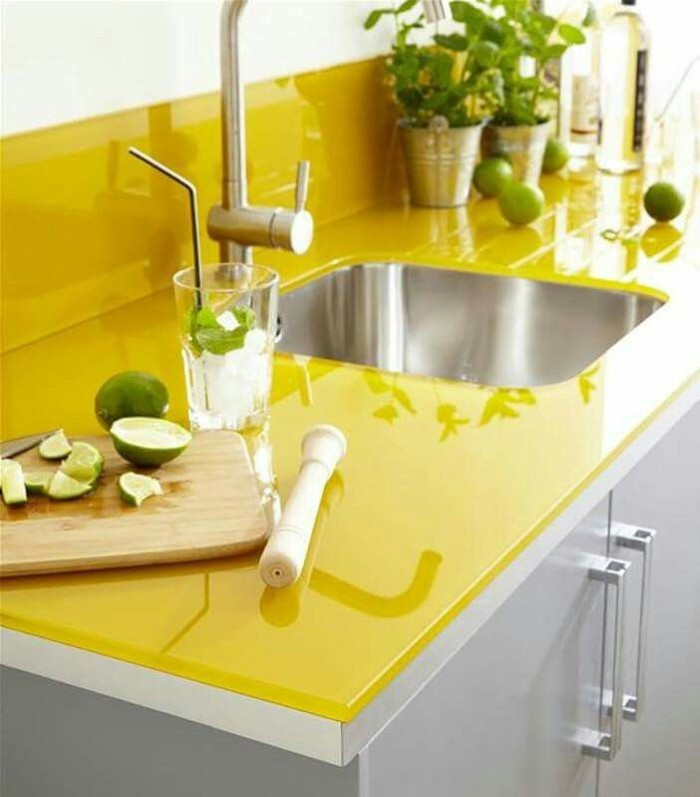  Đá ốp bếp màu vàng