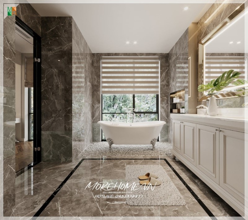 thiết kế bàn đá lavabo