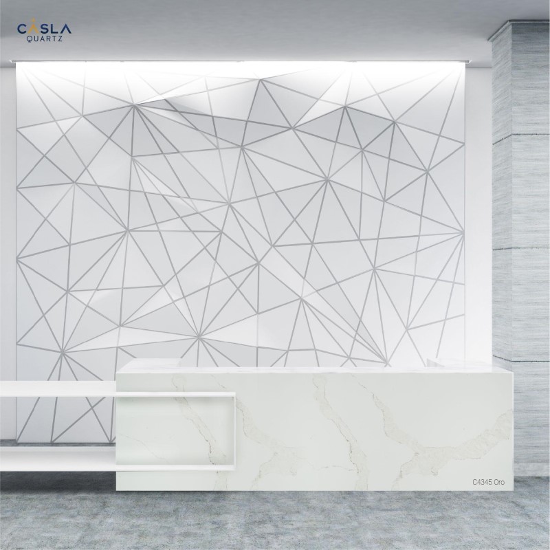 đá ốp quầy bar quầy lễ tân nhân tạo