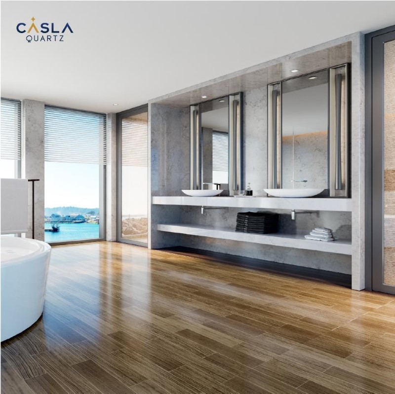 mặt bàn đá lavabo nhân tạo thạch anh