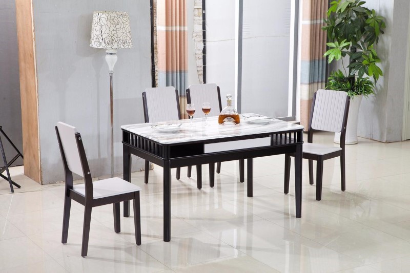 bàn ăn mặt đá casla quartz