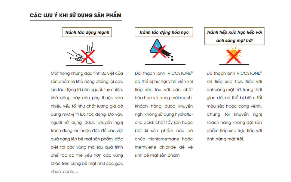 Bảo dưỡng đá nhân tạo Bảo dưỡng đá nhân tạo